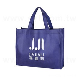 不織布環保袋-厚度80G-尺寸W33xH26xD10cm-雙面單色可客製化印刷-推薦款