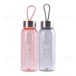 矽膠提繩380ml塑膠水瓶-客製化塑膠水瓶-企業機關-金屬中心（同59DA-0047）