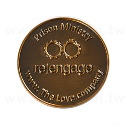 4x0.3cm金屬紀念幣/古金紀念幣-可製作圖形及logo