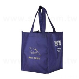 不織布環保袋-厚度80G-尺寸W21xH25xD20cm-雙面單色印刷