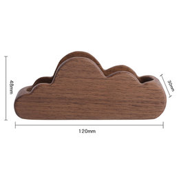 創意木製名片盒-雲朵款名片座
