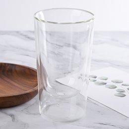 400ML雙層玻璃杯-雙層防燙耐高溫咖啡杯