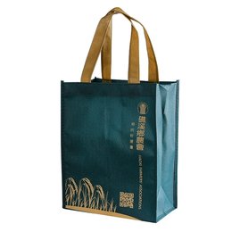 不織布手提袋-厚度80G-尺寸W22XH28XD14公分-雙面單色印刷-作品參考-礁溪鄉農會