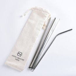 不鏽鋼吸管-4件吸管組-帆布袋-作品參考-藤田飯店