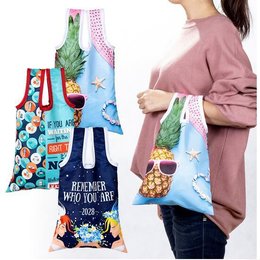 折疊購物袋-環保rPET材質-全版全彩昇華