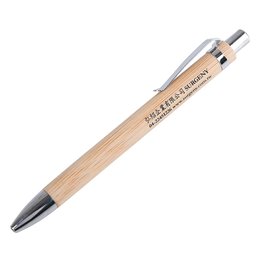 竹製廣告筆-按壓式單色筆