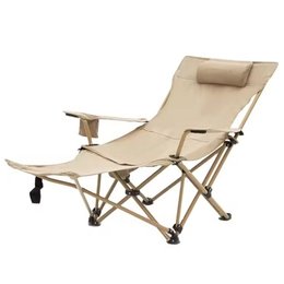 露營摺疊椅-四段調節戶外躺椅/沙灘椅/野餐椅