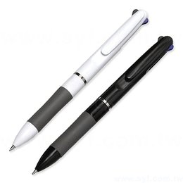 多色廣告筆-三色筆芯防滑筆管=二款筆桿可選