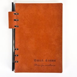 創意古典工商日誌-附筆插抽取式活頁筆記本-可訂製內頁及客製化加印LOGO