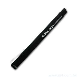 廣告筆-三角噴膠筆管環保禮品-單色原子筆-採購客製印刷贈品筆