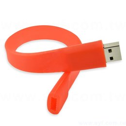 隨身碟-環保USB禮贈品-手環造型PVC隨身碟-客製隨身碟容量-採購訂製印刷推薦禮品