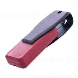 隨身碟-商務禮贈品旋轉USB-紅黑款塑膠隨身碟-客製隨身碟容量-採購訂製印刷推薦禮品