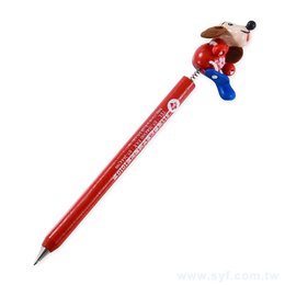 動物造型廣告筆-木製筆管禮品-單色原子筆-採購客製印刷贈品筆