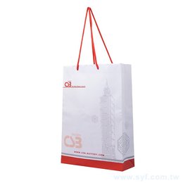 150P雙銅紙袋-30.5x43x10cm-彩色印刷-單面霧膜手提袋-客製化紙袋訂製