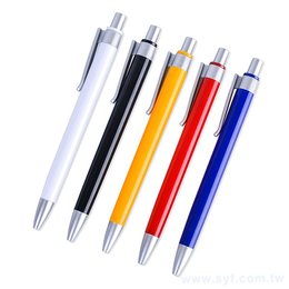 廣告筆-素面按壓式禮品筆-單色原子筆-工廠客製化印刷贈品筆