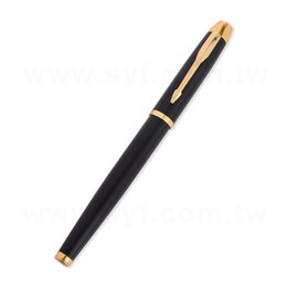 廣告金屬中性筆-開蓋式霧黑筆桿原子筆-採購批發製作贈品筆