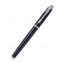 廣告金屬中性筆-開蓋式亮黑筆桿原子筆-採購批發製作贈品筆