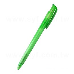 廣告筆-造型透明桿單色原子筆-客製化印刷贈品筆