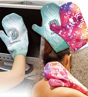 清潔手套-可擦拭毛巾布-單面彩色印刷
