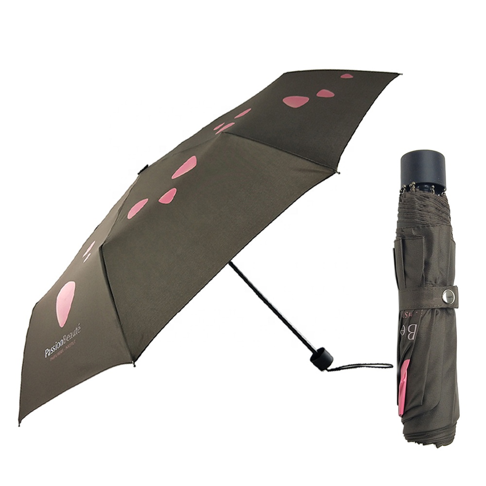 傘徑96cm,春亞紡,橡膠塗層手把,8骨摺疊廣告傘