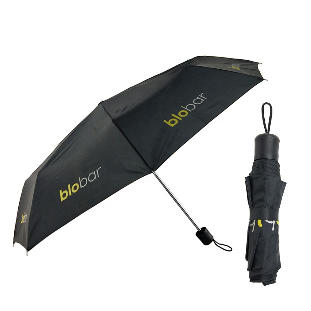 傘徑96cm,春亞紡,塑膠塗層手把,8骨摺疊廣告傘