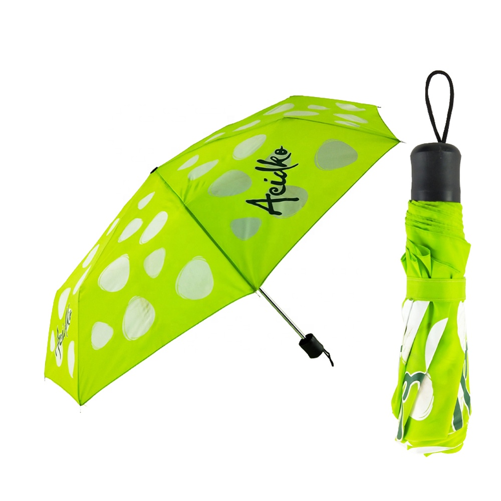傘徑96cm,190T聚酯纖維/春亞紡,橡膠手把摺疊廣告傘