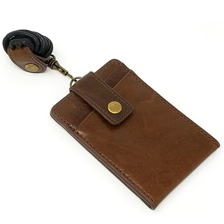 12*8cm,PU Leather,棕識別證套